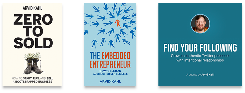Zero to Sold, The Embedded Entrepreneur, Find your Following